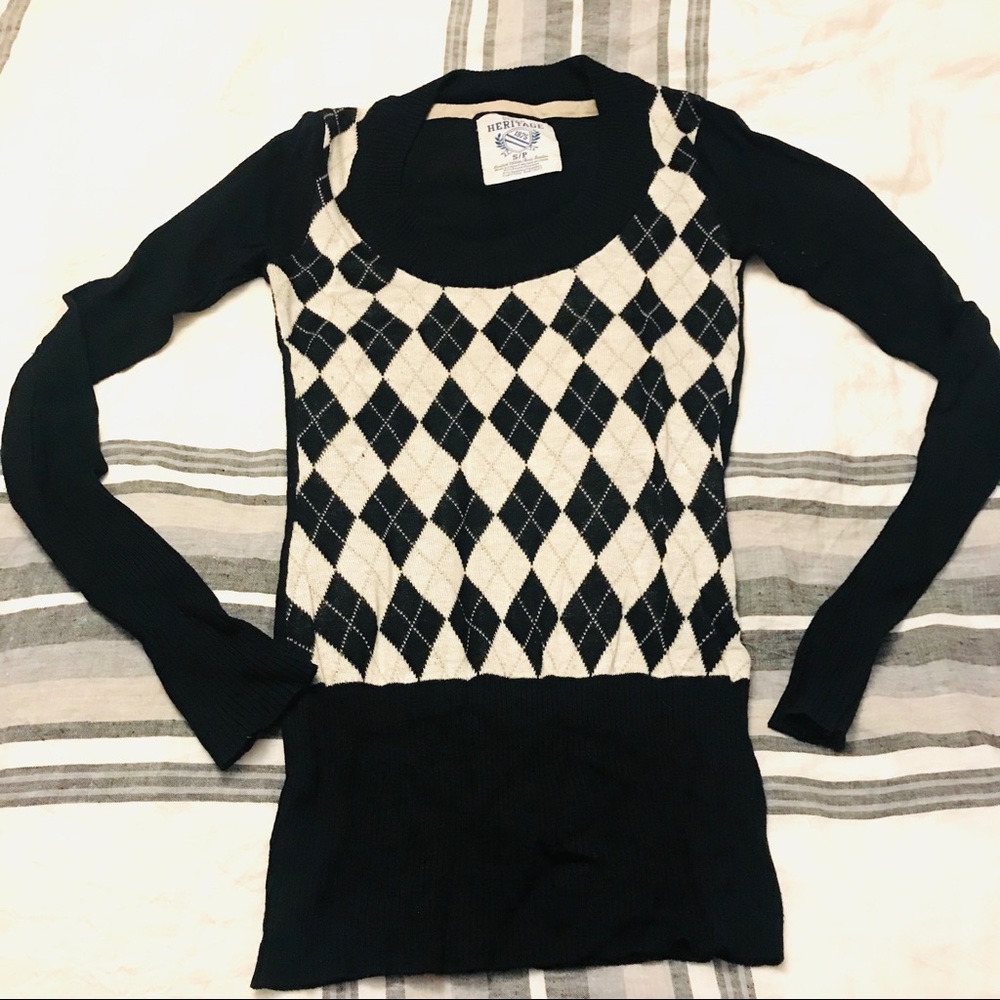 Argyle Sweater Size S